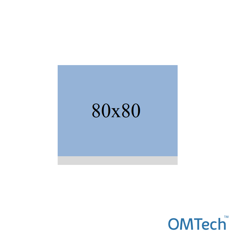 Покриття операційне OMTech™ 80см х 80см з адгезивним краєм (СМС - 35 г/м2), стерильне